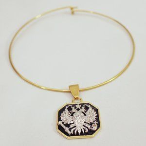 Joan Rivers Russian Eagle Pendant Necklace